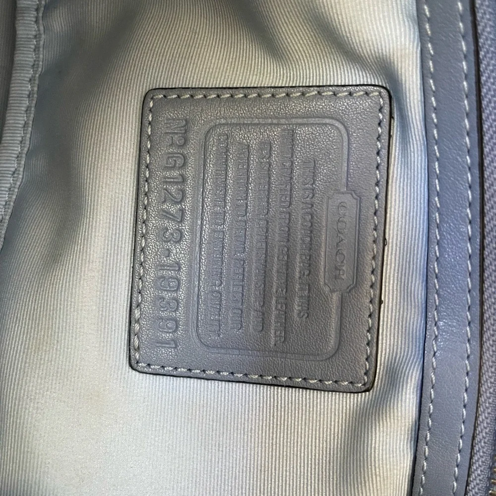 Coach Hampton Weekend color block leather tote bag - Picture 8 of 15